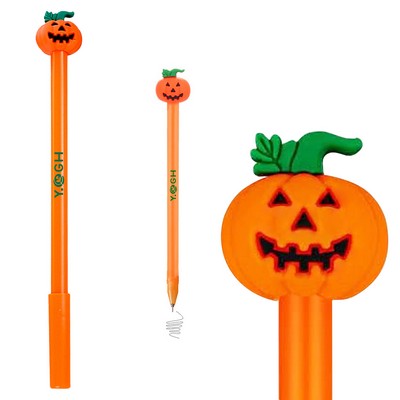 Smile Face Dark Orange Pumpkin Pen