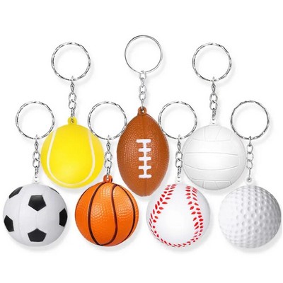 Soccer Stress Ball Keychain