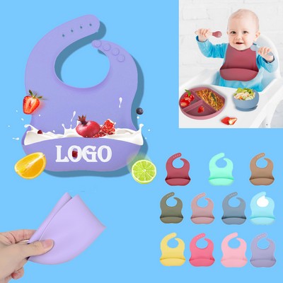 Adjustable Silicone Waterproof Baby Bibs