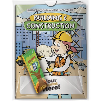 Combo Pack - CB1041 Coloring Book & 4-Pack of Crayons in a Poly Bag