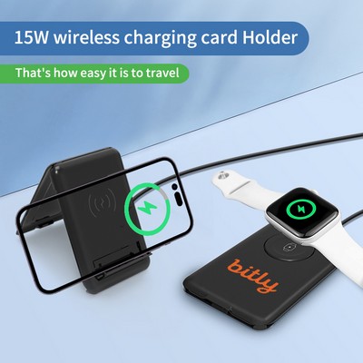 Chi-Charge Cable Card with Watch Charger