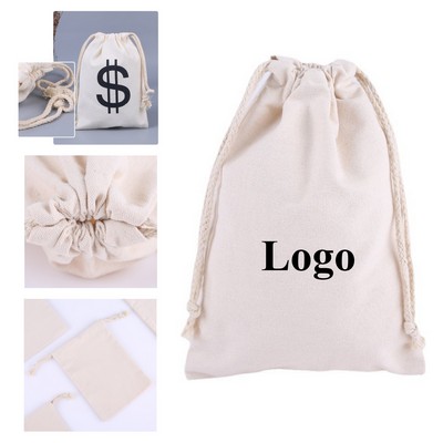 Cotton Canvas Drawstring Bag