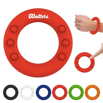 Silicone Wristband Push Pop Flying Disc