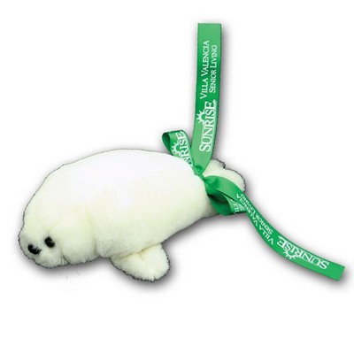 6"-8" Plush Sea Life White Seal Stuffed Animal