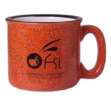 15 Oz. Orange Speckled Santa Fe Campfire Mug