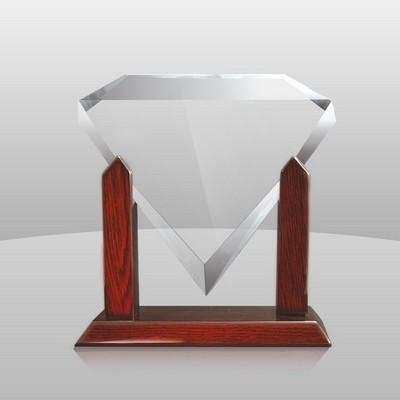 Clear Diamond Award (9"x9"x3")