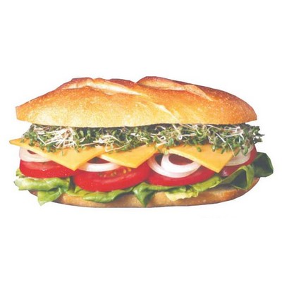 Sub Sandwich Acrylic Coaster w/Felt Back