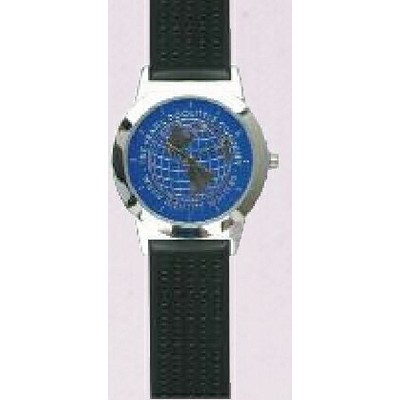 Sapphire Series Silver Bezel Watch w/ Medallion Dial - Medium