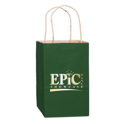 Matte Paper Shopping Bag (5"x8"x3.5")