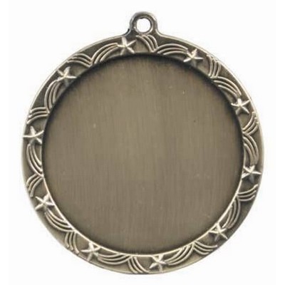 Medal, "Insert Holder" Star Wreath Design - 2 5/8" Dia