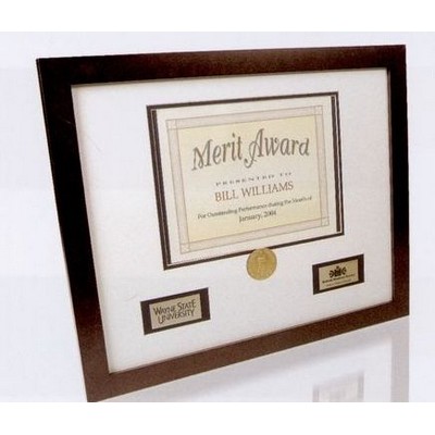 Ginger Pecan Hardwood Certificate Frame - 16x20