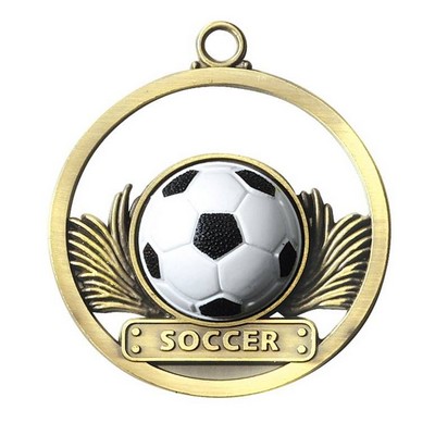 Medals, "Soccer" - 2" - Rubber Game Ball Insert