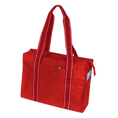 Poly Zipper Tote Bag (15¼"x11¼"x5")