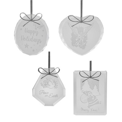 Starfire Glass Clear Ornaments