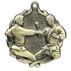 Medal, "Karate" - 1 3/4" Wreath Edging