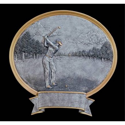 Golf, Female - Oval Legend Plates - 8"