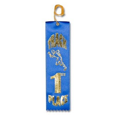 2"x8" 1ST Place Stock Track Carded Event Ribbon