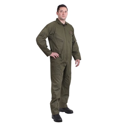 Adult Olive Drab Long Sleeve Flightsuit (XS to XL)