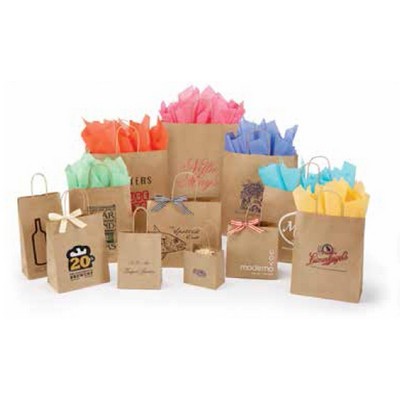 Recycled Natural Kraft Paper Shopping Bag (16"x 6"x 12 3/8")