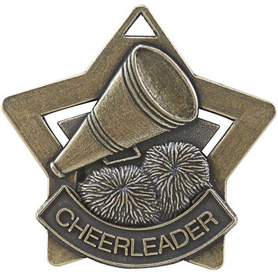 Star Medal, "Cheer" - 2- 1/4"