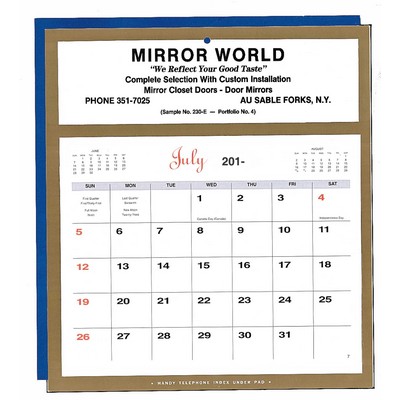 Commercial Memo Calendar-9 7/8"x10 5/8" (After 5/1)