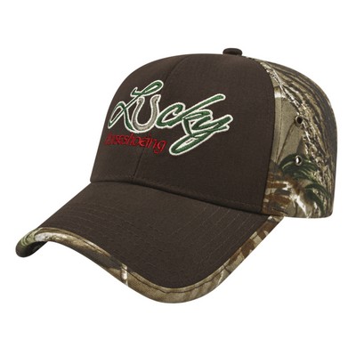 Solid Front Camo Back Cap