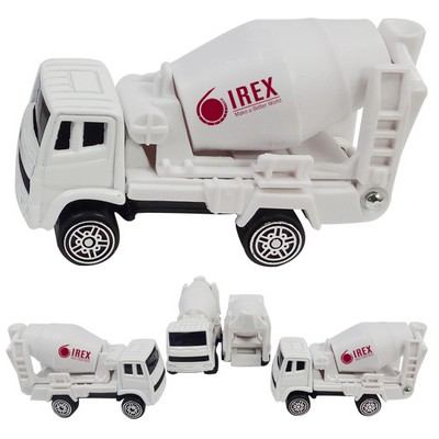 3" 1:64 Scale Diecast Metal Cement Mixer (u)