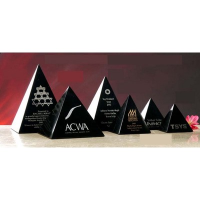 Black Genuine Marble Pyramid Award (5.5"x5.5")