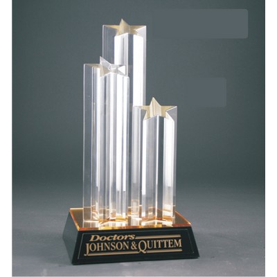 11" Acrylic Triple Star Award