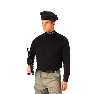 Black Security Mock Turtleneck Shirt (2XL)