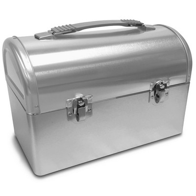 Silver Domed Lunch Box - Blank