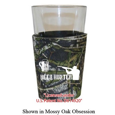 Mossy Oak Camo Premium Collapsible Foam Pint Glass Sleeve (No Bottom)