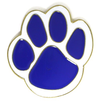 Blue Paw Pin