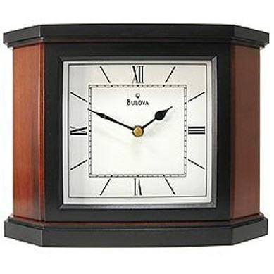 Bulova Holyoke White Dial Mantel Clock