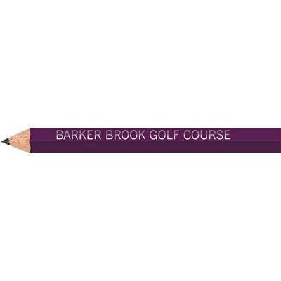 Purple Hexagon Golf Pencils