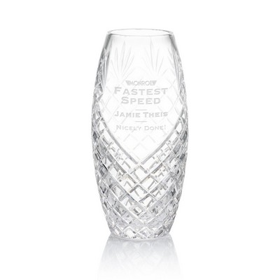 Sanders Vase - Lead Crystal 8¾"