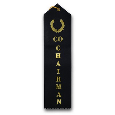 Standard Stock Ribbon w/ Card & String (2"x8") - Co Chairman