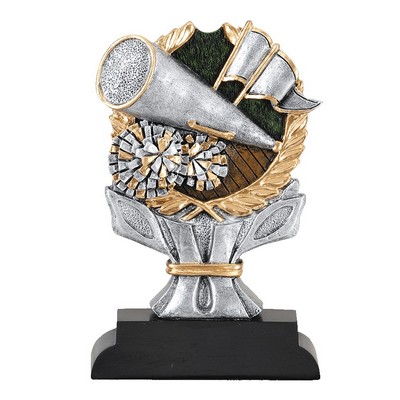 6" Cheerleading Resin Impact Series Trophy