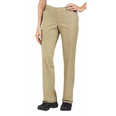 Dickies® Women's Plus Size Premium Flat Front Pants