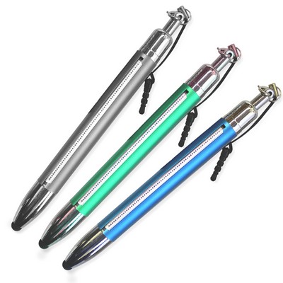 Stylus Banner Pen w/ Twisted Pocket Clip