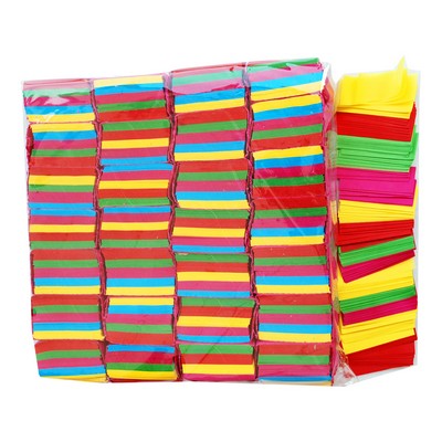 Colorful Flame Retardant Rectangle Shaped Confetti