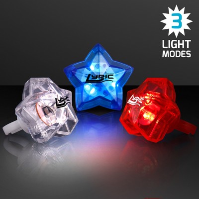 Led LED Star Bling Rings - Domestic Print