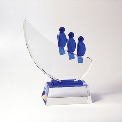 Blue Crystal Teamwork Award