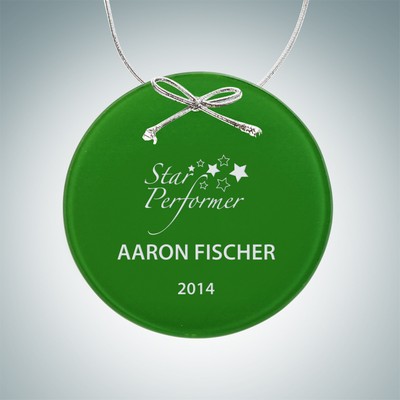 Green Circle Ornament