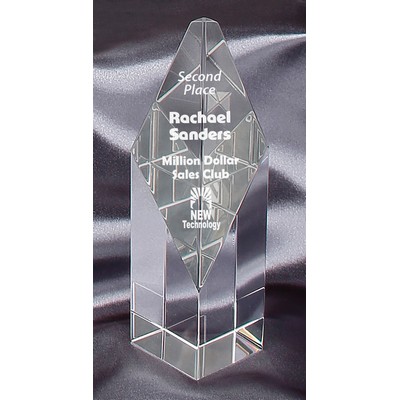 6" Clear Kryptonite Diamond Crystal Shard Award