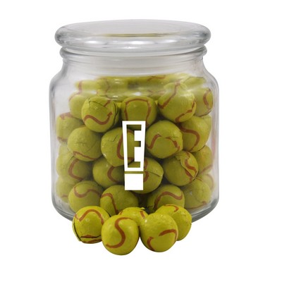 Jar w/Chocolate Tennis Balls