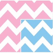 Reversible Baby Chevron Baby Gift Wrap (417'x30" or 36")