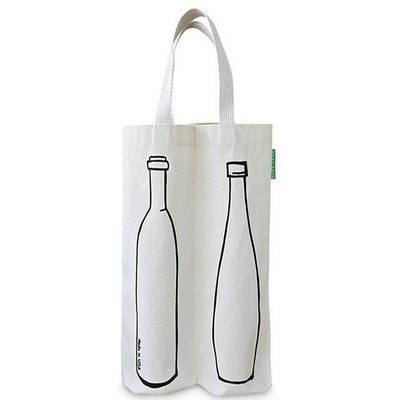 12"x6" Canvas Wine Tote