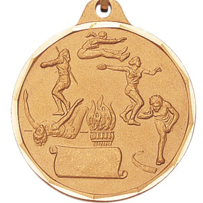 E Series Die Struck Track & Field Female Medal