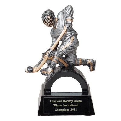 6¼" Ice Hockey Trophy w/Hockey Figure